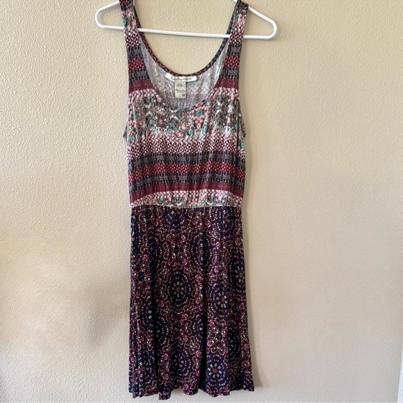 American Rag Jersey Knit sleeveless summer dress medium mauve boho soft pullover - Picture 1 of 3